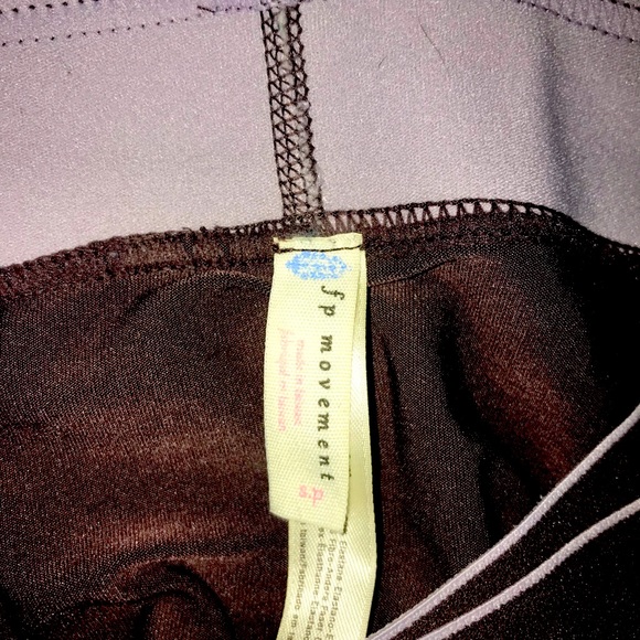 F P Movement Brown leggings with mesh pockets - Picture 2 of 2